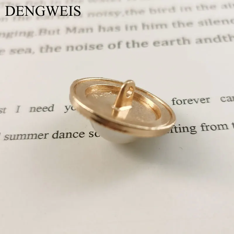 Metall Gold Perlenknöpfe für Kleidung, Mantel Windjacke Pullover Zubehör DIY Nähzubehör Knöpfe Luxus Handwerk 20/23/25 mm – Detail 5