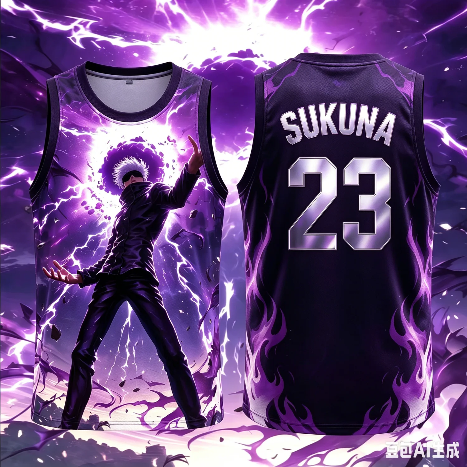 2026 Summer Jujutsu Kaisen Retro Cosplay Men's Outer Vest Oversize 3D Printed Sleeveless T-shirtFamily Unisex Children Sports