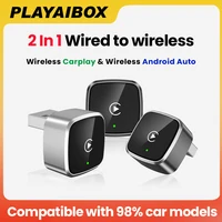 Adaptador CarPlay inalámbrico 2 en 1, Dongle Android para coche, caja inteligente, accesorios para coche, sistema inteligente para VW, Toyota, Honda, Ford, Benz MG