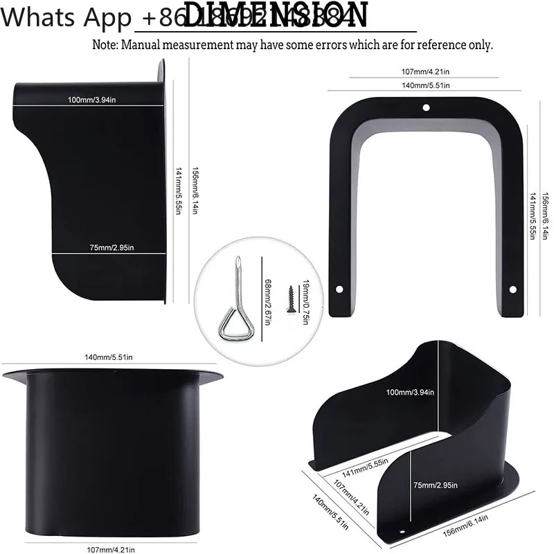 Doorbell rain cover outdoor metal socket rain cover visual access control machine waterproof windshield