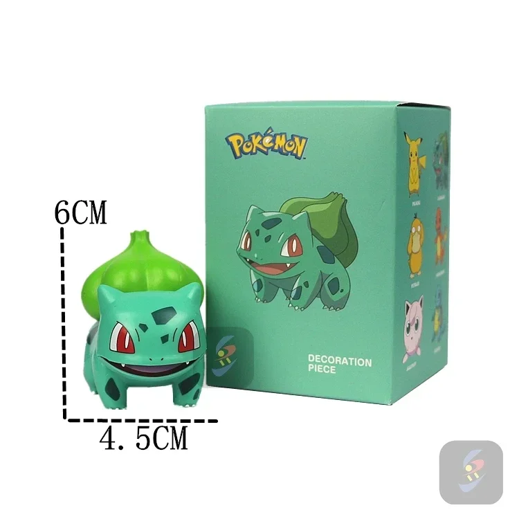 Figura de Anime de Pokémon para niños, Pikachu, Charmander, Squirtle, Bulbasaur, Psyduck, Linda muñeca de acción para mascotas, modelo coleccionable, regalo de juguete