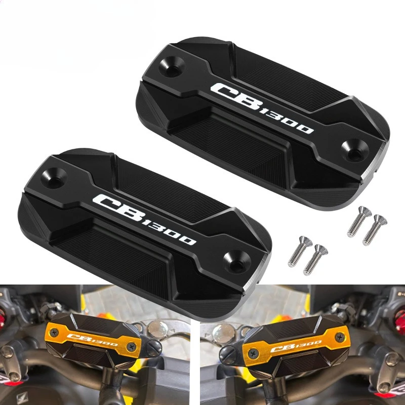

Комплект из 2 накладок на тормозные клапаны для мотоцикла Honda CB1300 1997-2016, модифицированные, с ЧПУ, левая и правая, для бачка тормозной жидкости