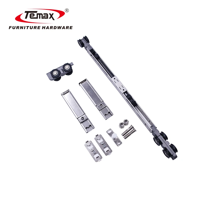 STLF  Fasion M56G Heavy Duty Single Soft Closing Sliding Door Concave Wheels System for Wooden Door Furniture Hardware
