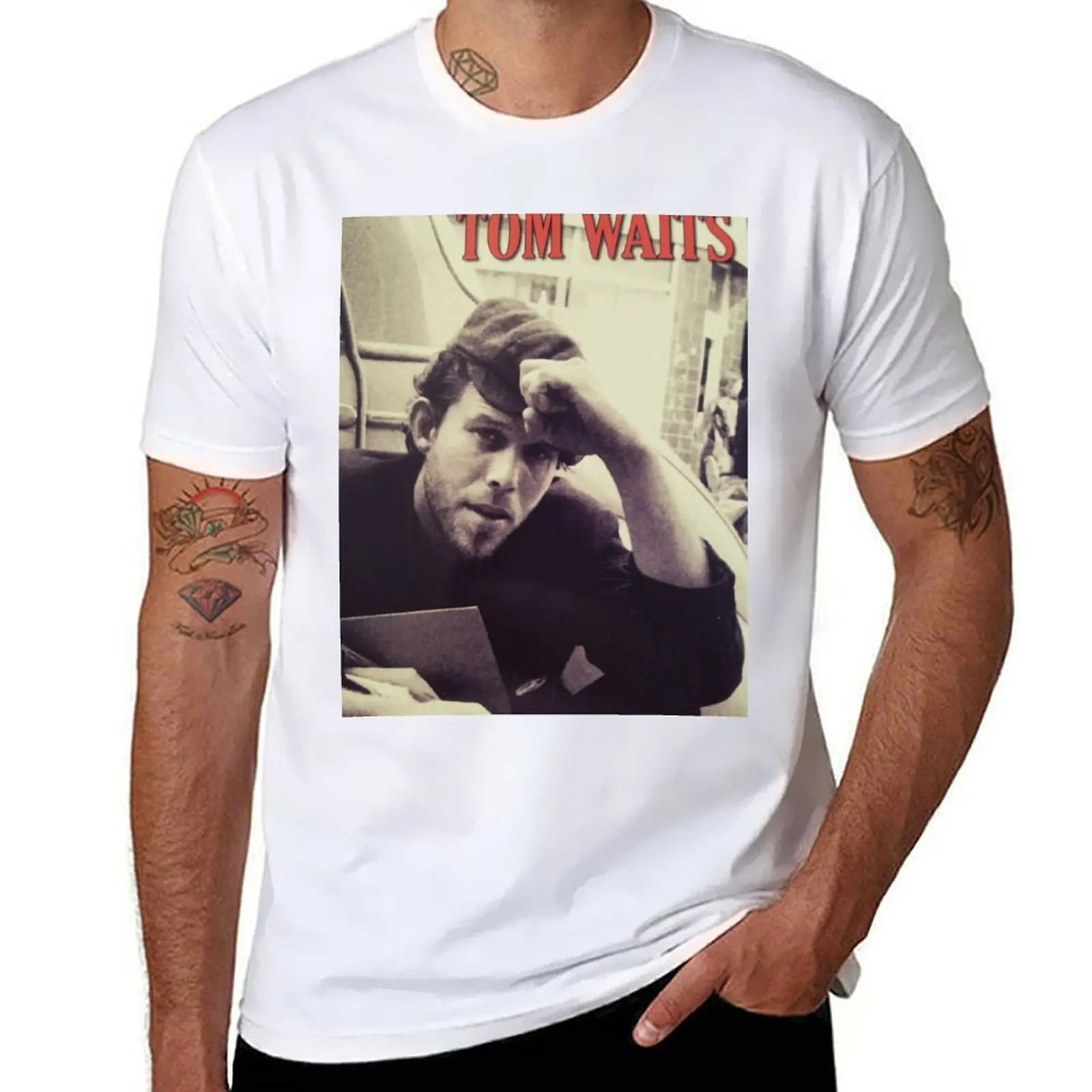 

Tom Waits Under Review T-Shirt essential t shirt cotton t shirts man 100% T-Shirt