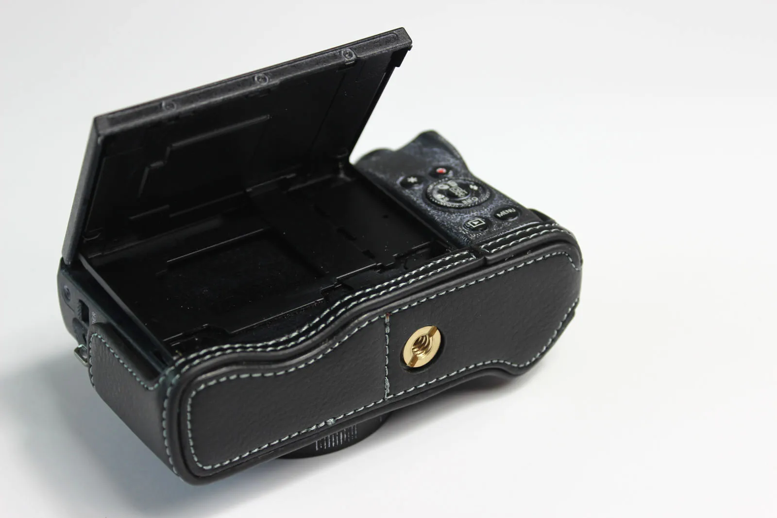 Genuine Real Leather Protect Half Case Grip for Canon G5X Mark II Camera