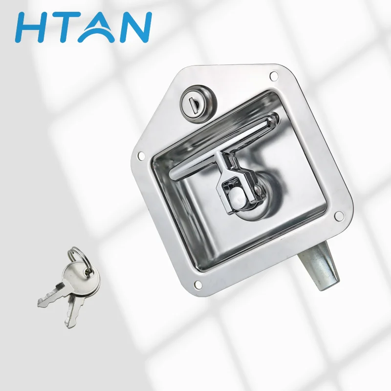 

304 Stainless Steel T-Shaped Handle Panel Lock Industrial Electrical Machinery Equipment Toolbox Lock Car Door Lock