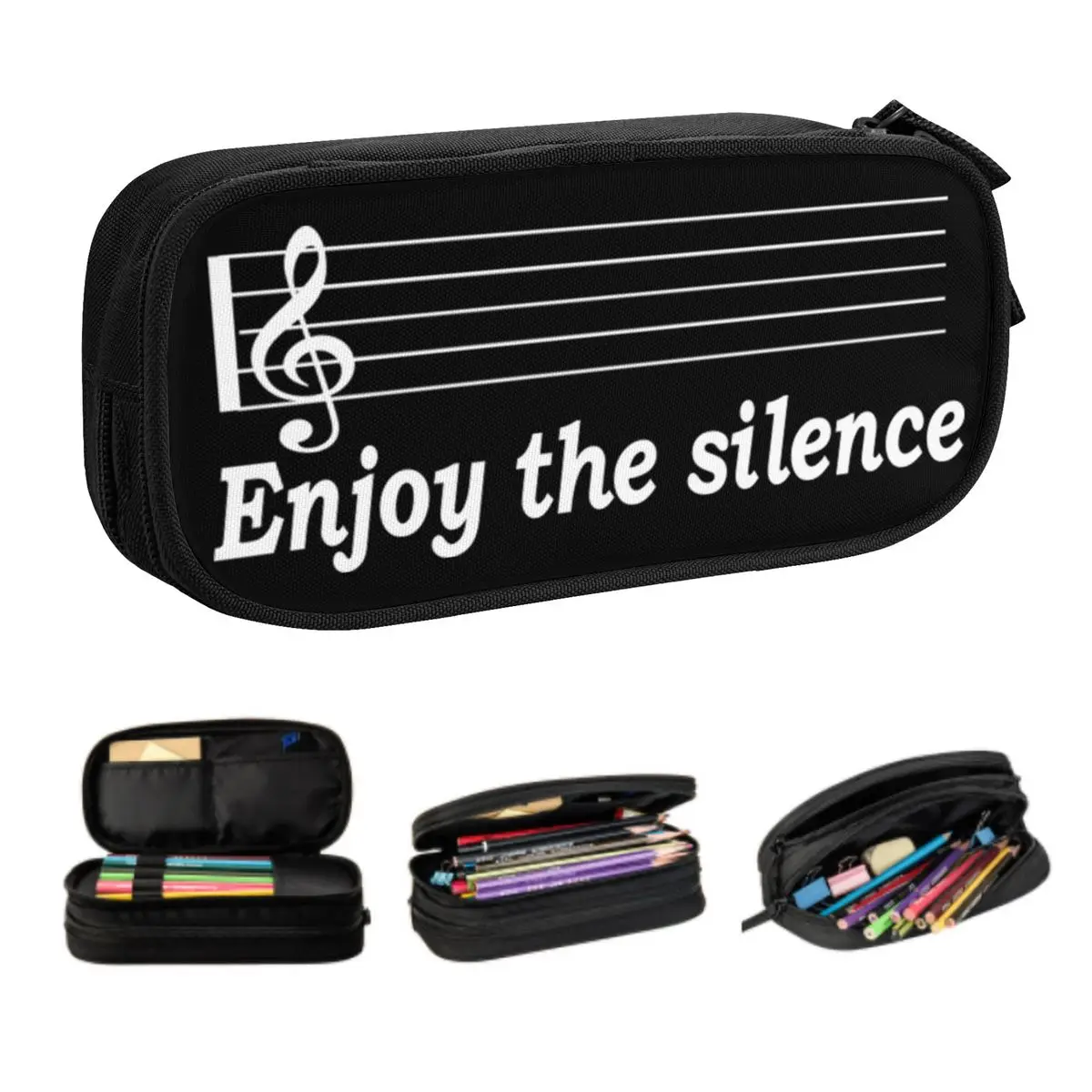 Custom Depeche Cool Mode Cute Pencil Case Girl Boy Large Capacity Electronic Music Pencil Pouch Students Stationery