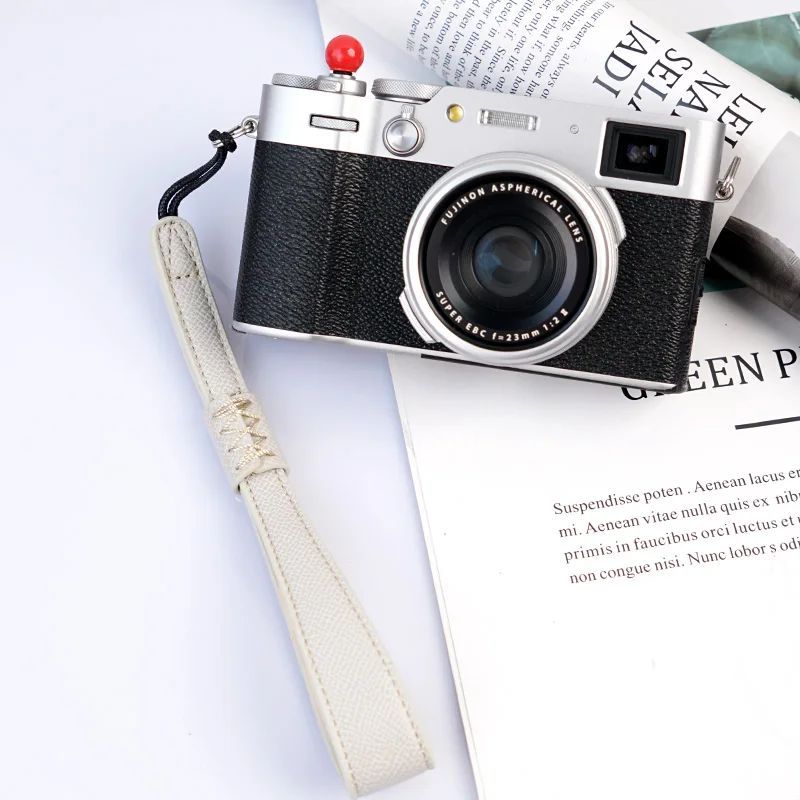 レザーリストストラップ,DSLRカメラ用,ハンドストラップ,sony,Canon, Fuji, Fujifilm,Potax,Panasonic ccd,vlog