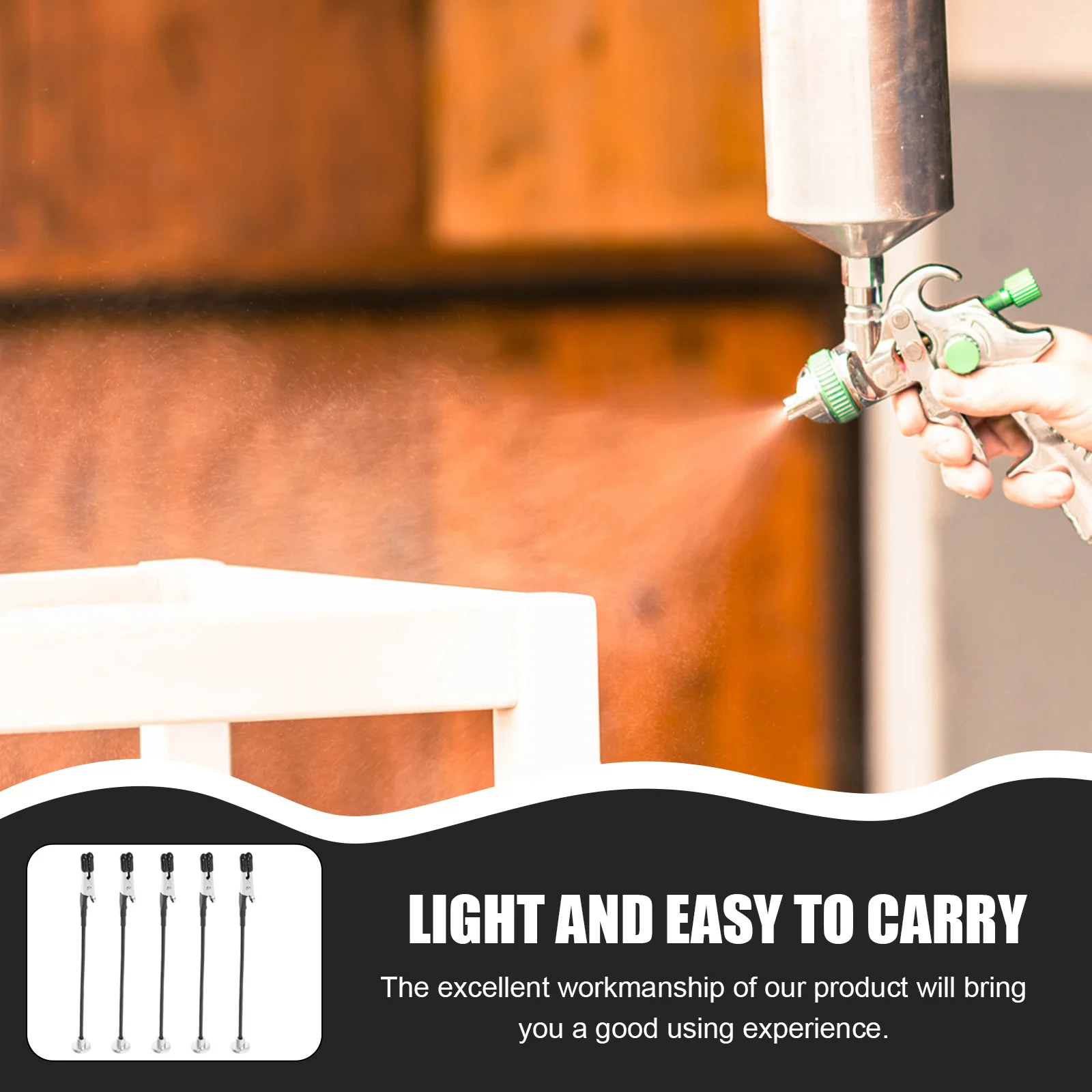 5 Pcs Sturdy Base Model Painting Alligator Clip Holder For Supplies Craft Painting Clip Diy Coloring Clips Tools Teaching