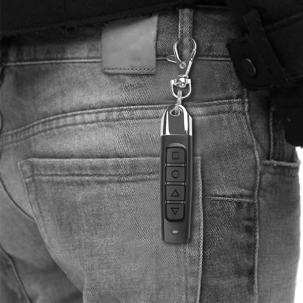 433mhz Wireless Remote Control 433.92Mhz Receiver Module RF Transmitter Electric Cloning Gate Garage Door with Keychain for Home