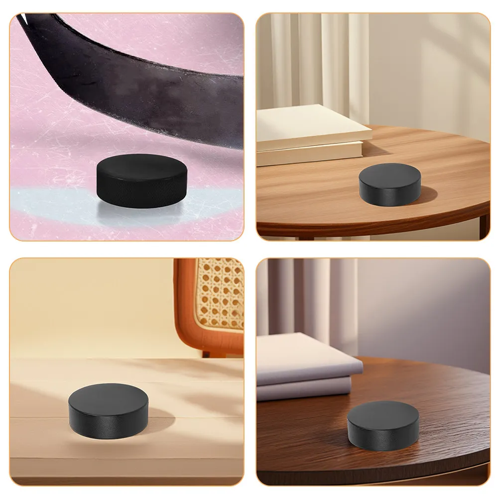 5Pcs Professional Grade PU Ice Hockey Pucks for Hockey Training Practice Indoor Outdoor Use Long-Lasting Solid Construction