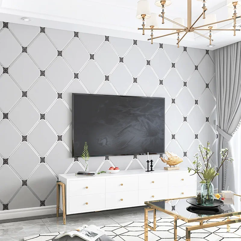 Buckskin Wallpaper Nordic Geometric Pattern Lines Modern Simple Vertical Stripes Living Room TV Background Wallpaper