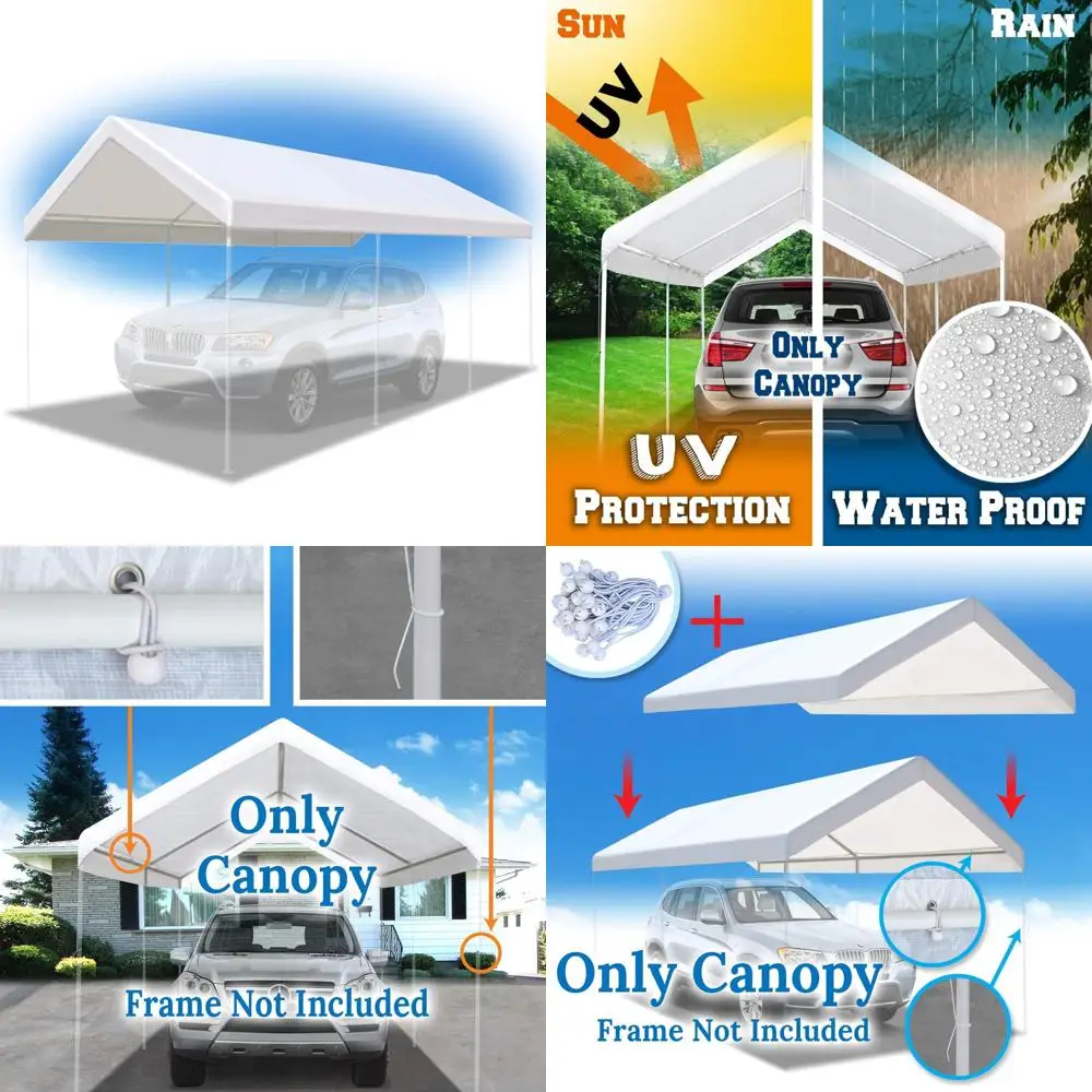 

Сменный чехол для навеса BenefitUSA 10x20, брезент для навеса, только навес с краем