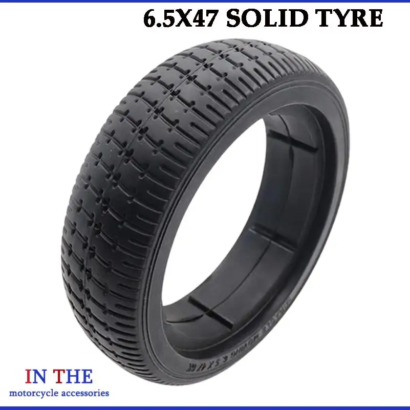 6.5X47 6.5-inch Solid Tire Electric Scooter Wheel Balance Scooter Accessories 6.5X47 6K Non Inflatable Tire 6.5 * 47