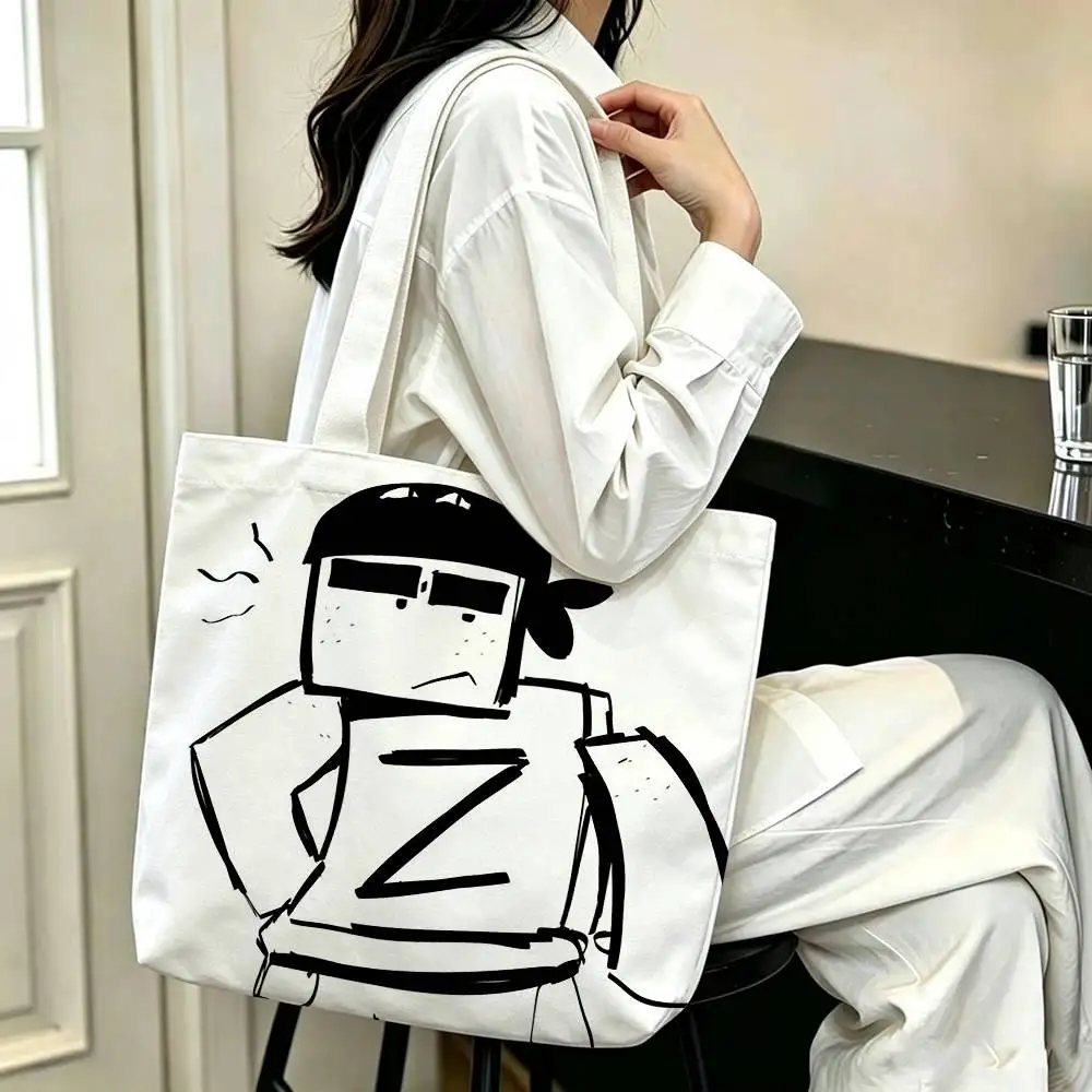 COOL Ze ReGect Printed Canvas Tote Bag Shoulder Bag Commuter Mommy Shopping Bag 6