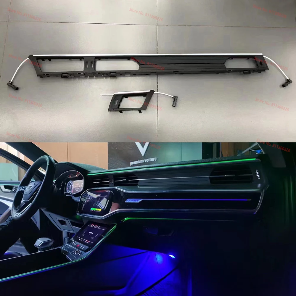 

Автоматическая приборная панель, окружающий свет, приборная панель, светодиодная полоса, панель второй пилот для Audi A6 C8 A7