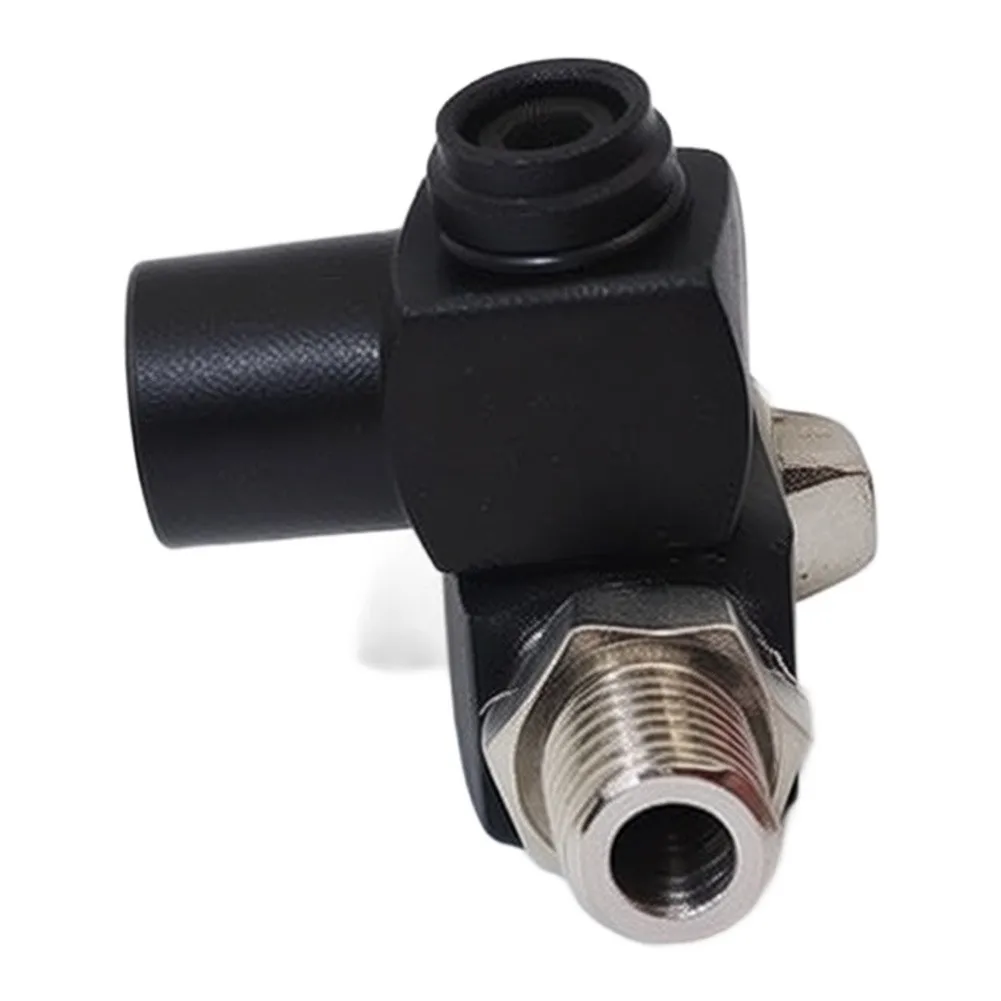 2 Pack 1/4in NPT 360 Degree Swivel Air Hose Fitting with Quick Connect Seal for Pneumatic Tools and Air Compressors