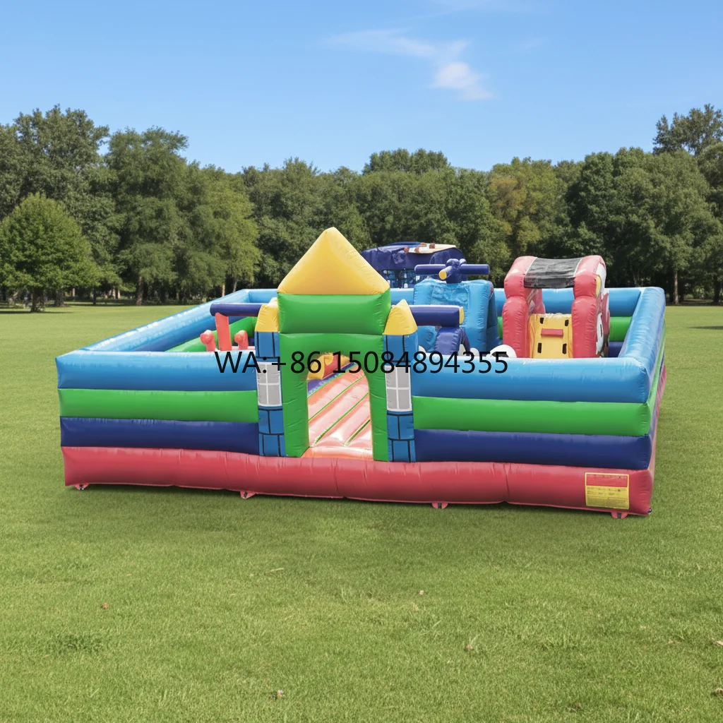 Kids Inflatable Soft Play Bounce Slide for Commercial Party Rental