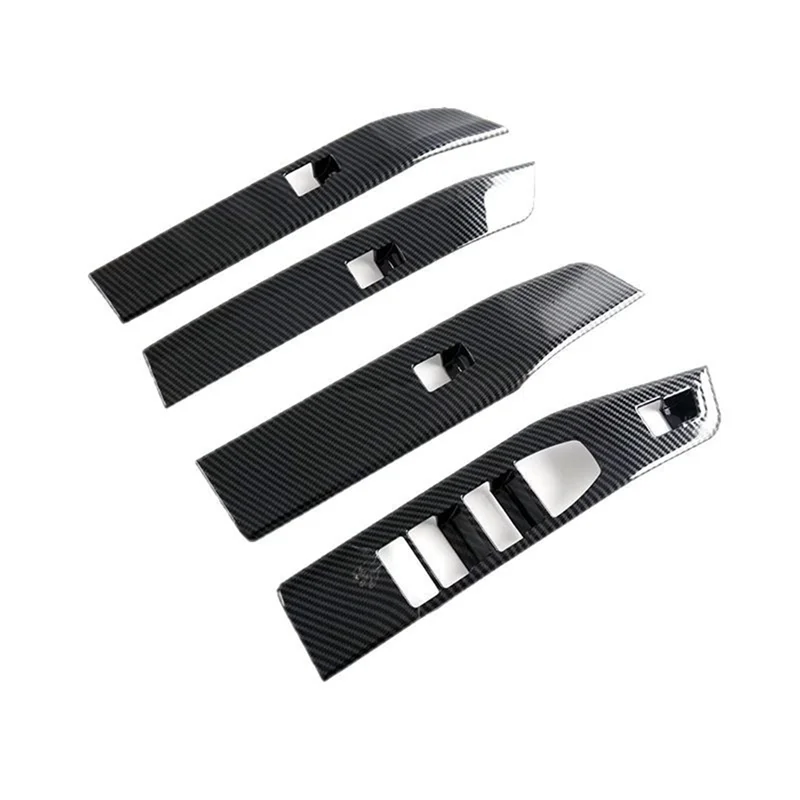 For BMW X3 G45 2025 Carbon Fiber Car Window Lift Swtich Button Cover Trim Decoration Accessories