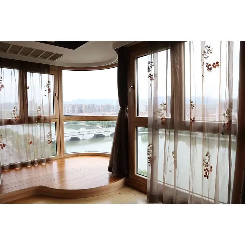 Aluminum Alloy Frame Special-shaped Custom Camber Window Modern Design Waterproof Soundproof