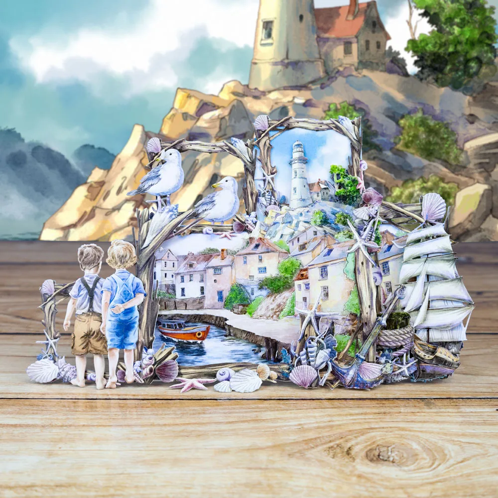 2025 Beyond Bay Driftwood Frame Harbour Voyage Beach Metal Cutting Dies Silicone Stamp Scrapbooking Stencil Photo Album Card DIY