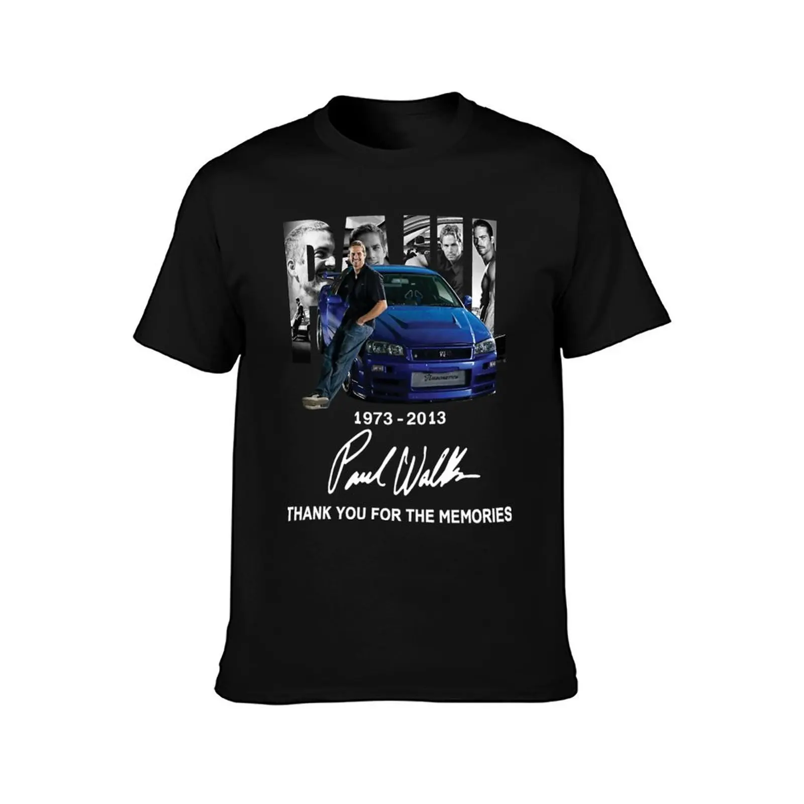 Páúl Wálkér Thank You For The Memories T-Shirt t shirt men 100% cotton luxury brand T-Shirt