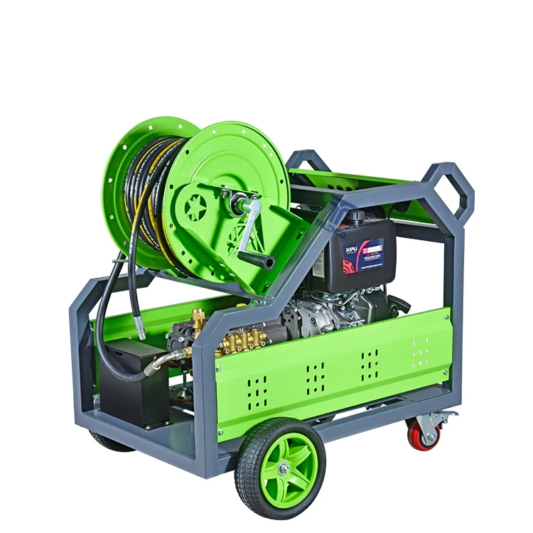 Single Cylinder 18HP 2175Psi 150Bar 30L/Min Gasoline Pipeline Drain Cleaning Machine