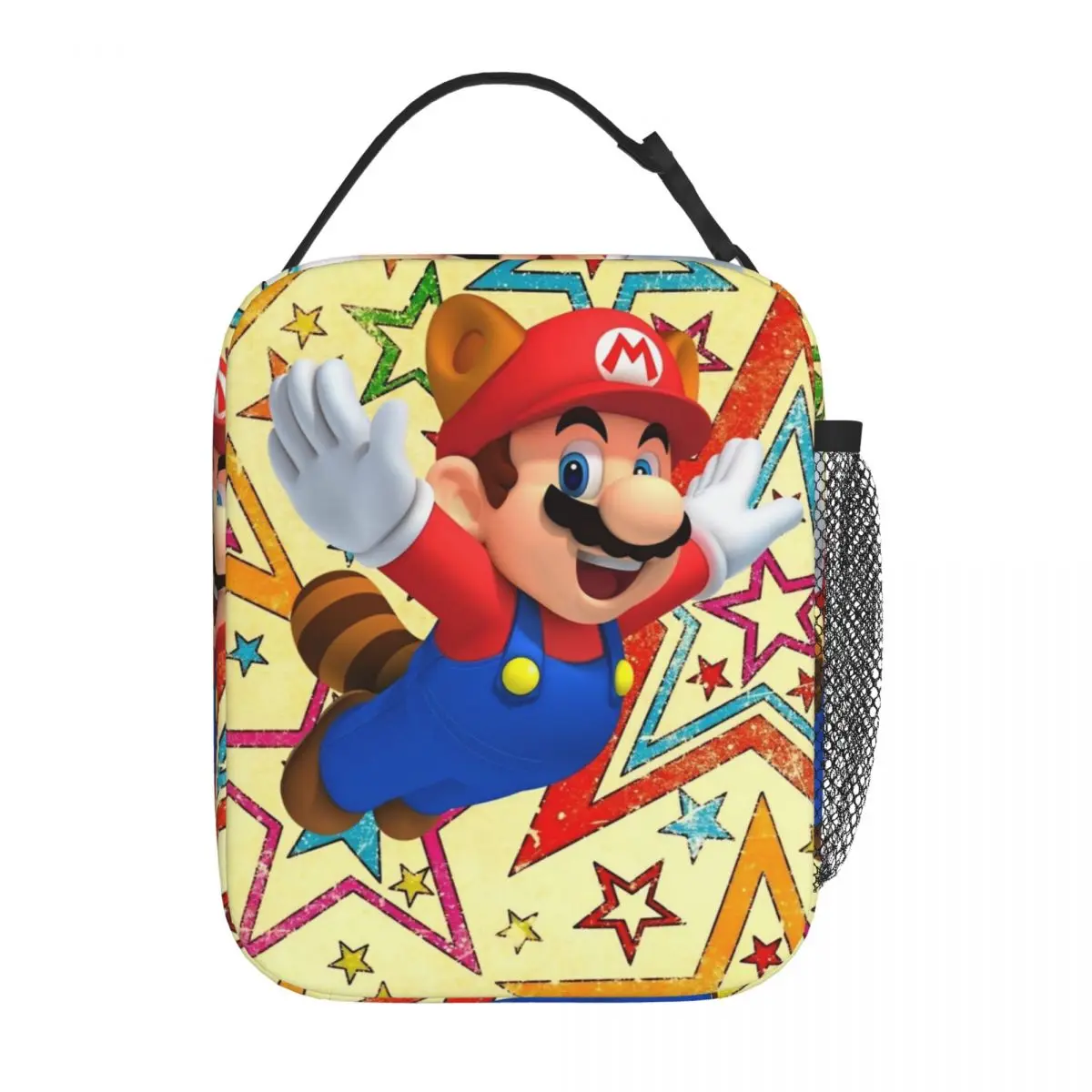 Cute Cartoon Super M-Marios Insulated Lunch Bag Cooler Bag  Lunch Container Large Lunch Box Tote Men Women College Travel