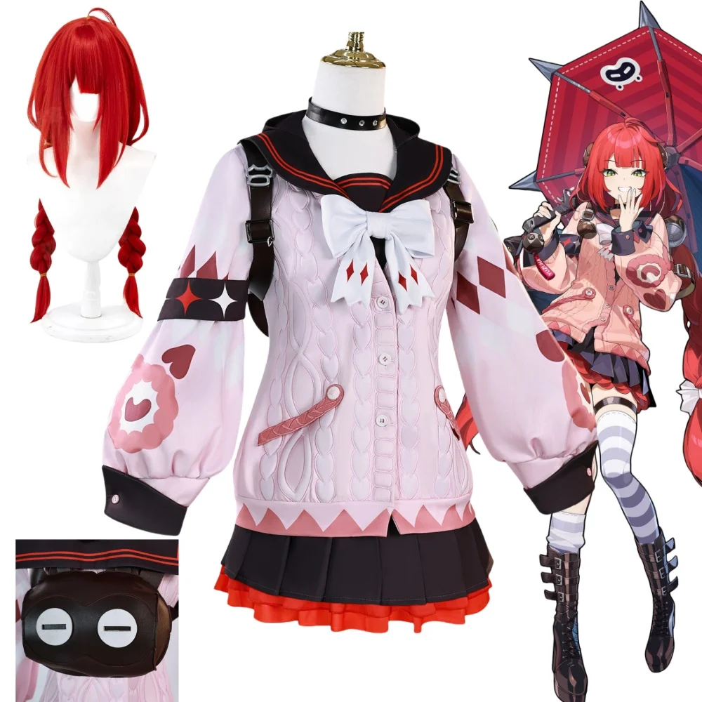 Ukinami Yuzuha ZZZ juego de Cosplay Zenless Zone Zero disfraz peluca Anime carnaval Halloween cómic animación fiesta ropa