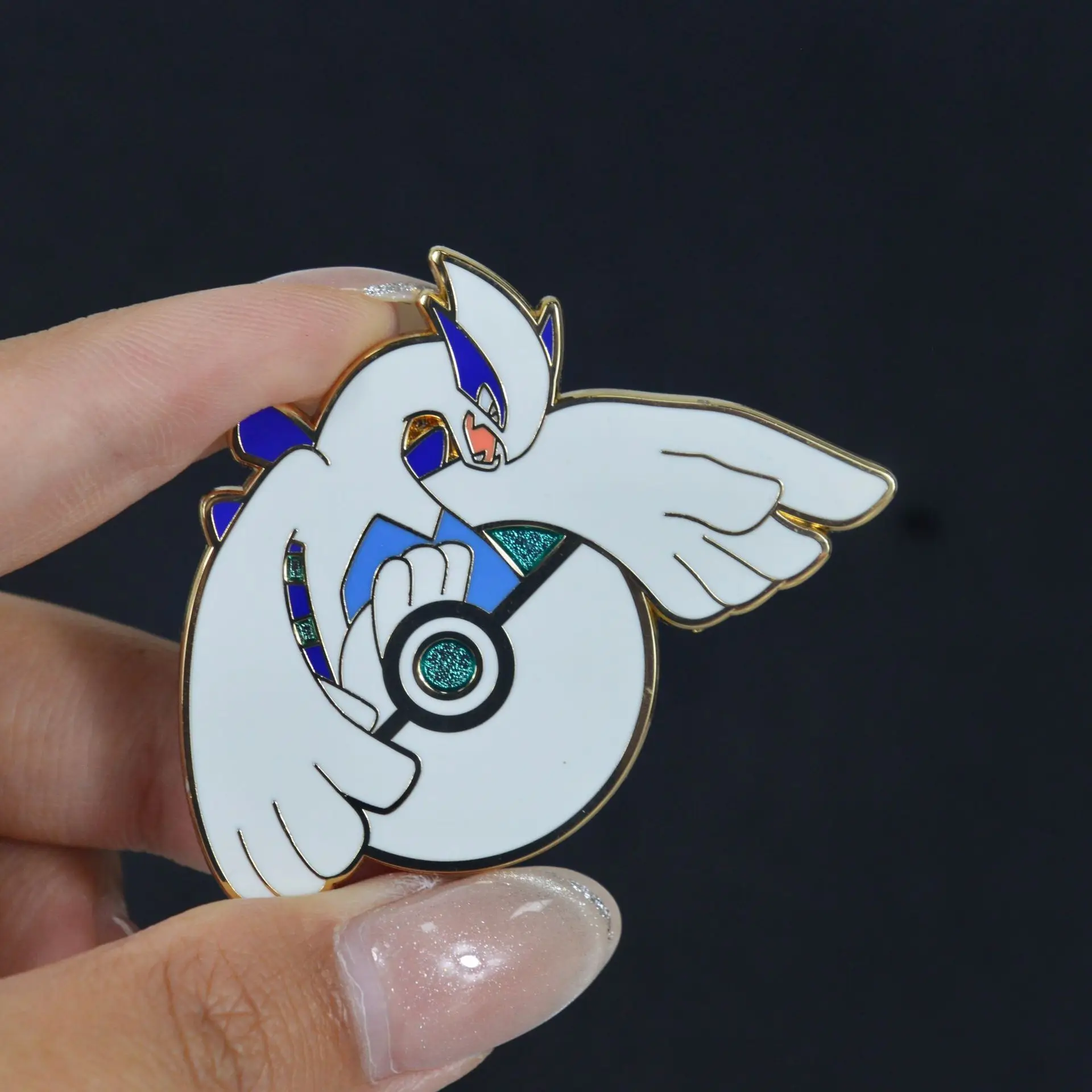 Lugia Rayquaza Mimikyu Mewtwo Abzeichen Anime-Legende Monster-Pins Spiel-Anhänger Broschen für Rucksack Kleidung Revers ACG Cosplay Spielzeug – Detail 3