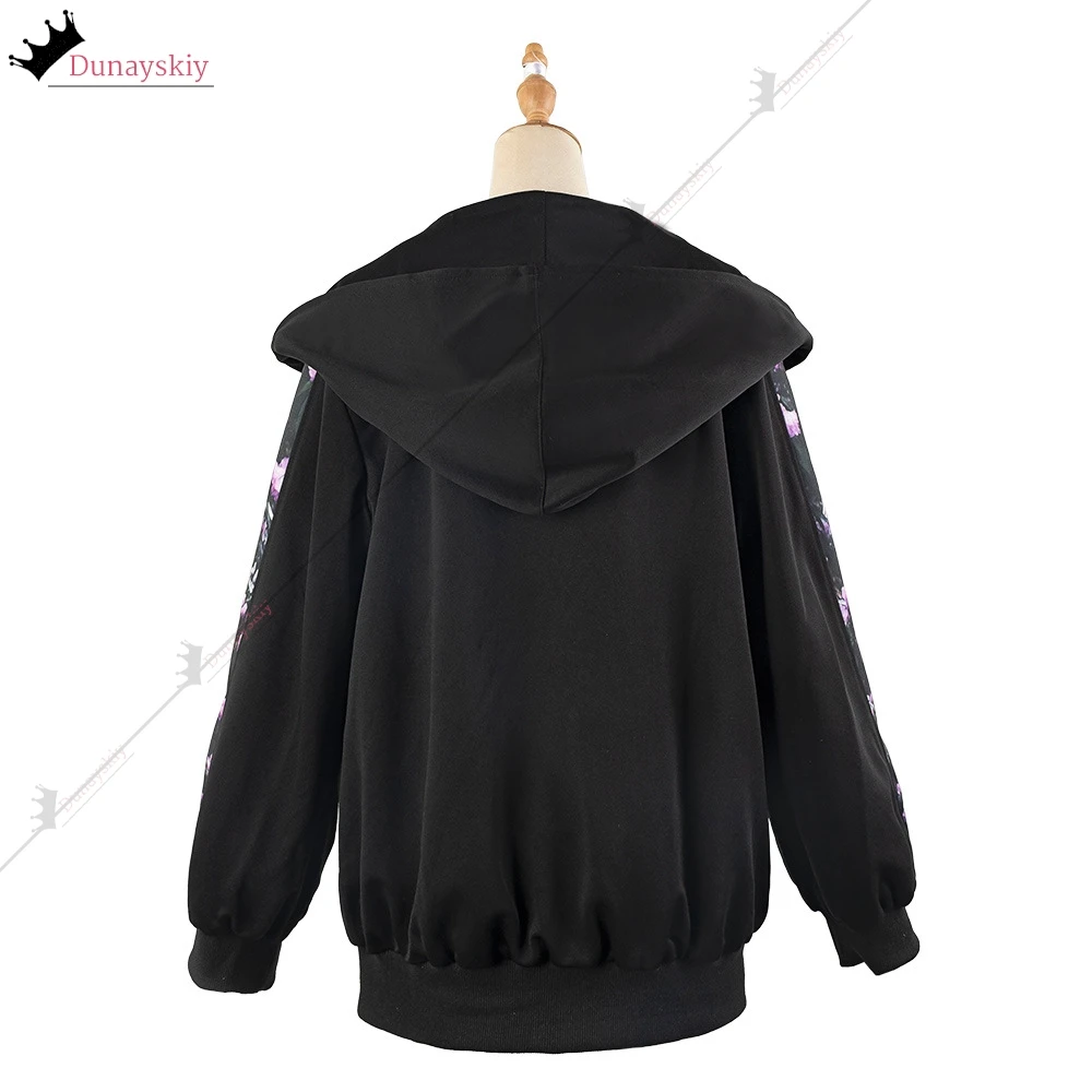 Project Sekai 25 Nightcord Akiyama Mizuki Косплей Костюм Черная толстовка Повседневный костюм Акияма Мизуки Парик Женщины Рождество Хэллоуин *
