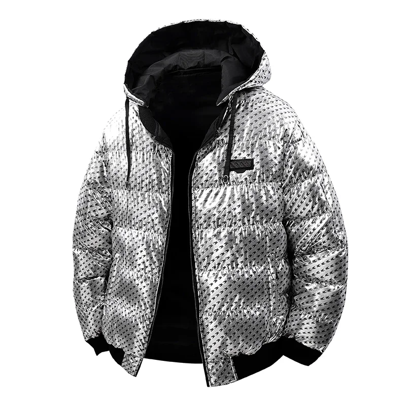 Nwe Men Winter Coats Casual Fashion Cotton Padded Clothe Men's Bread Jackets Hooded Thicken Warm Down Jackets Outerwear