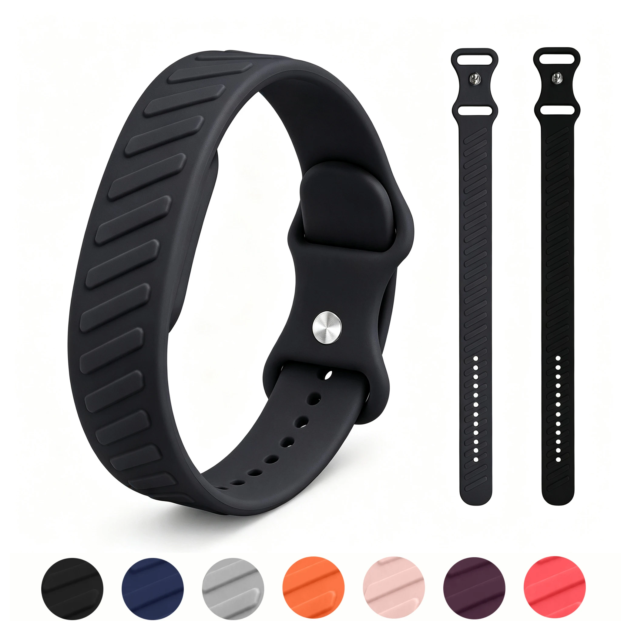 Image of Atmungsaktives Silikon-Schlaufenarmband für Google Fitbit Air Smartwatch Zubehör Sport Ersatzarmband Correa Fitbit Air Band