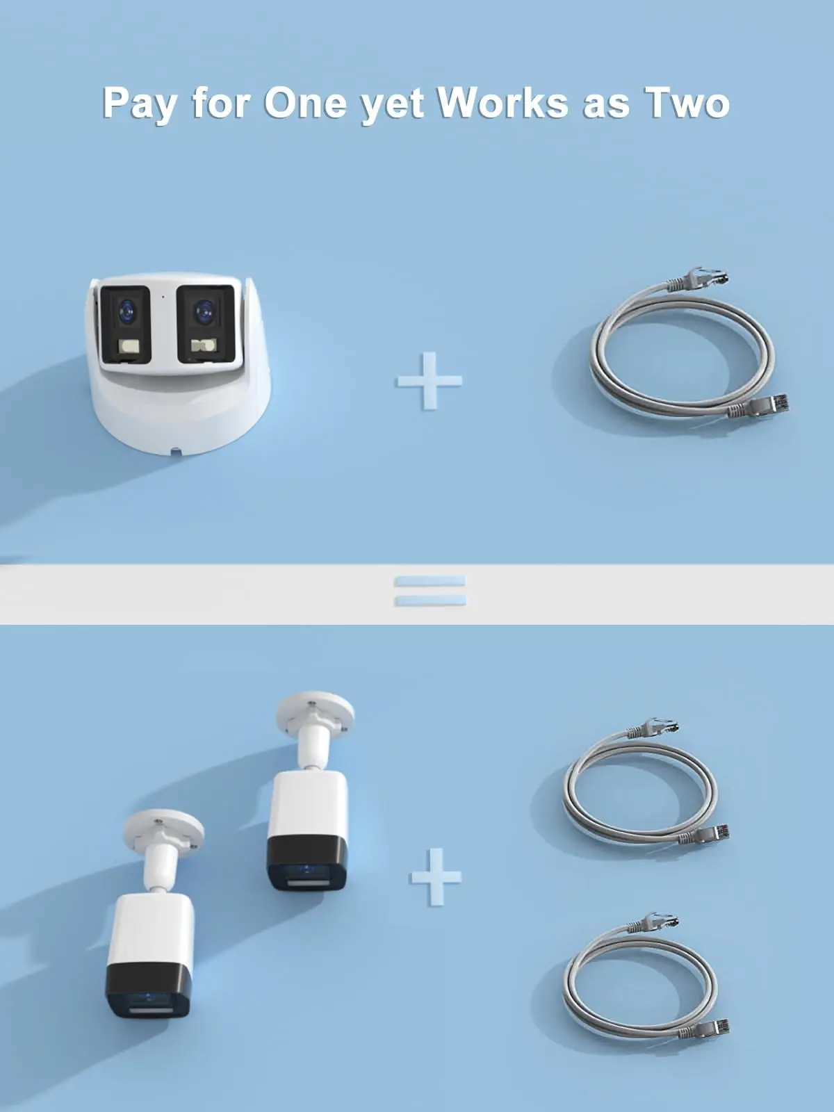 Anpviz OEM DS-2CD2387G2P-LSU/SL 4K عدسة مزدوجة كاملة الألوان PoE IP كاميرا بانورامية ميكروفون مدمج مكبر صوت 180 °   كشف حركة الزاوية