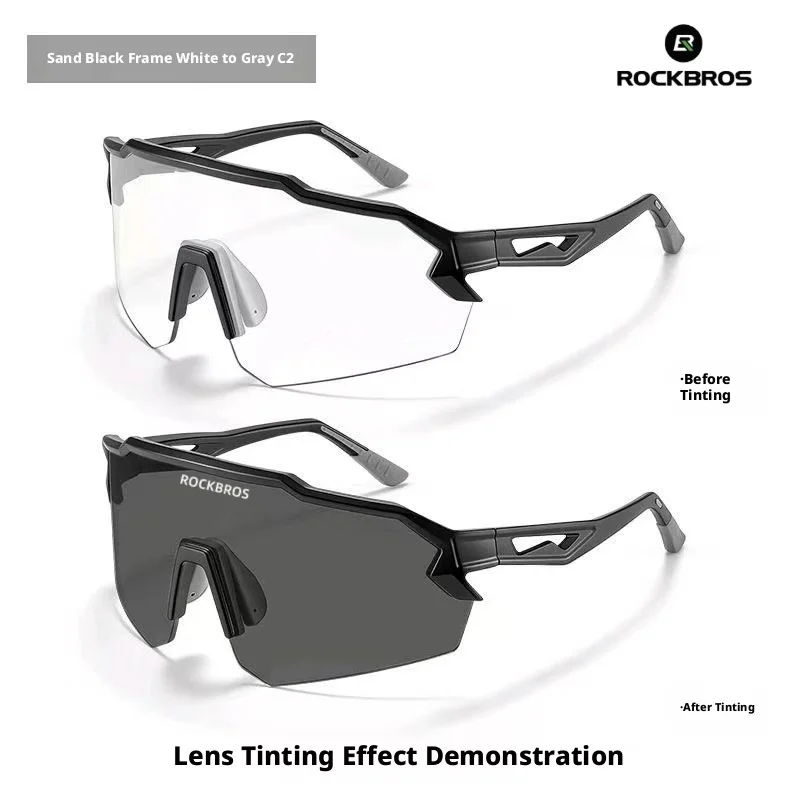 ROCKBROS bicycle riding day and night universal protective goggles, windproof glasses, men's and women's half frame sunglasses,