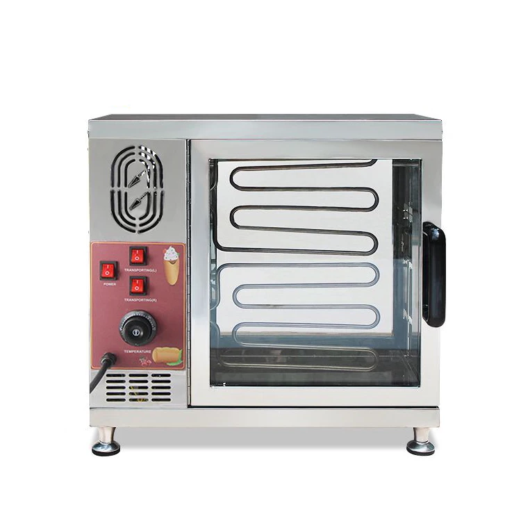 Deutstandard For NP-21 Chimney Cake Oven Machine Bakery Equipment Mini Making Machine Trdelnik Cooking Wooden Rolls Sticks