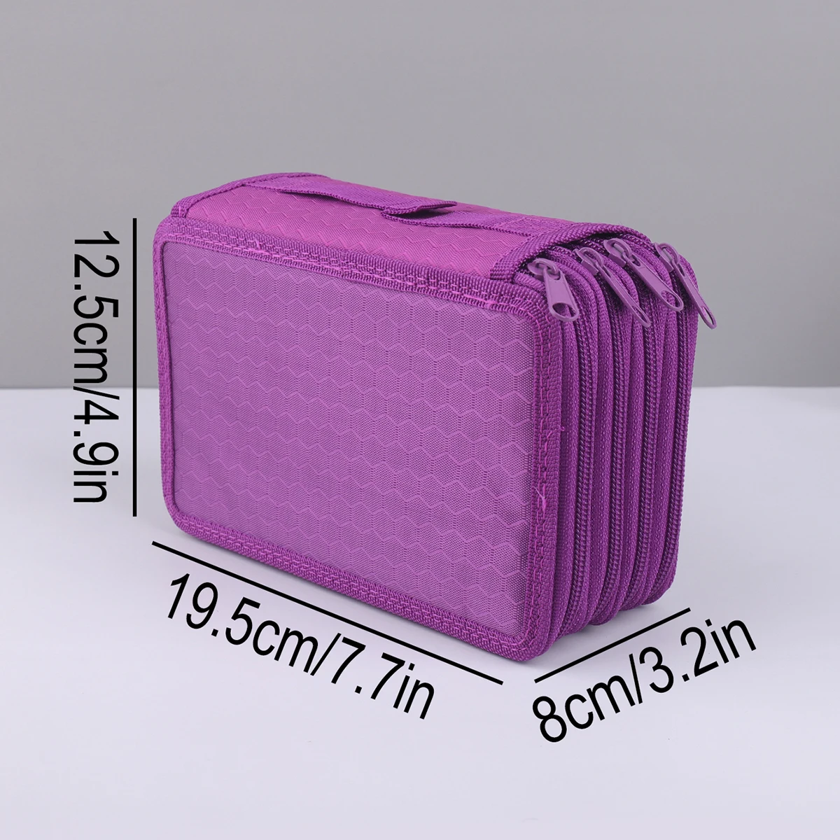 1 Oxford Cloth Four-Layer Pencil Case, Stylish Student Stationery Storage Bag Colored Paintbrush Storage Bag Gifts for Friends