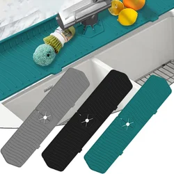 Tapete absorvente torneira de cozinha Protetor de respingos de silicone Almofada de drenagem de água Protetor de bancada Placemat para gadgets de banheiro