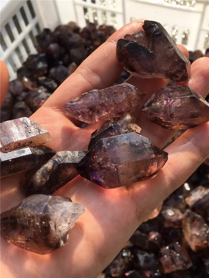 Beautiful Super Seven Skeletal Amethyst Quartz Crystal-1pc