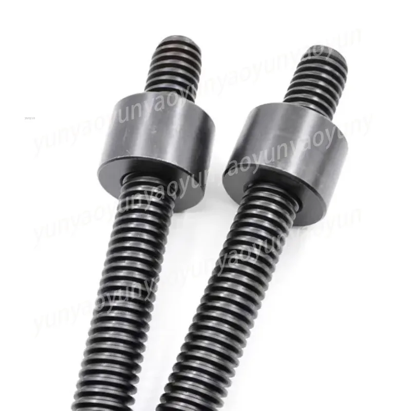 1 M T32-T60 T Screw Nut Turn Left 45 Steel Rod Thick Tooth Trapezoidal Screw Reverse Tooth Screw Rod