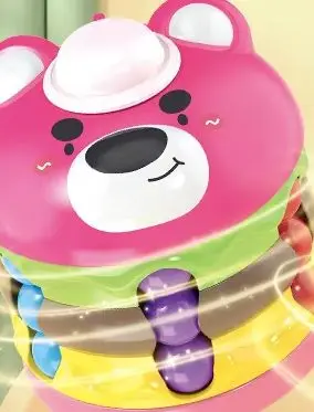 

Bear Burger Transformable Magic Beans Fidget Spinner - вращающиеся бусины, развивающая игрушка для детей