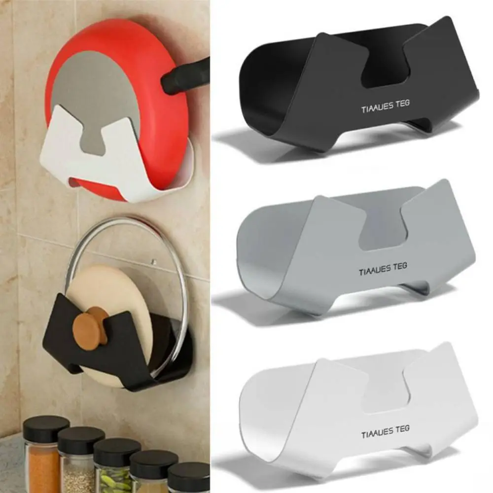 Soporte de tapa de olla multifunción montado en la pared, soporte de cubierta de sartén, soporte de tabla de cortar, herramientas organizadoras, accesorios de cocina