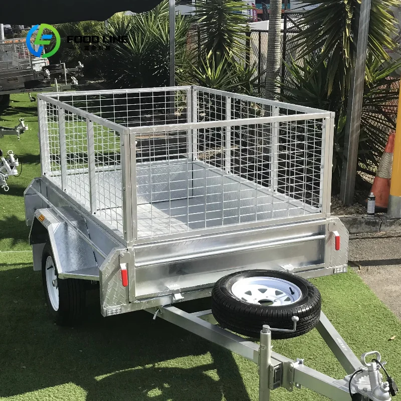 Customized Galvanized Box Trailer Fully Welded Frame with Complete Electric Control System, Durable Enclosed Cargo Trailer