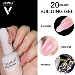 VINIMAY 3 In 1 Multifunction Building Gel Polish UV Poly Extension Gel Builder Reinforce Ripple Line Nail Rhinestone Glue 15ml