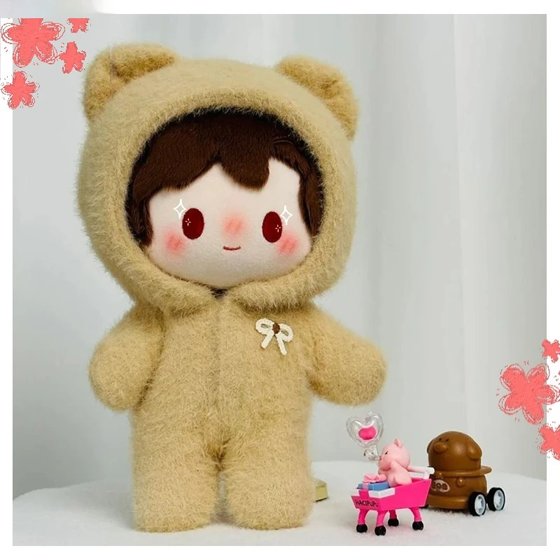 

For Cotton Doll 20cm Doll Clothes Winter Cute Bear Set Jumpsuit 10cm Doll Clothes Doll Replacement Dress Dolls Accessories