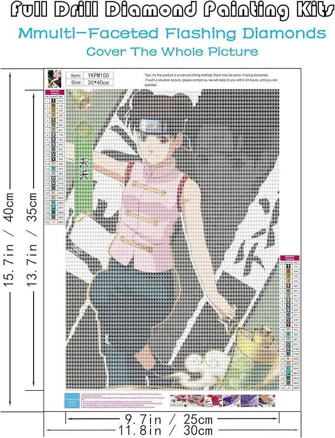 1PC Pittura diamante 5D "Naruto vs Sasuke" Scena di battaglia magica - Trapano completo Grande tela artistica, regalo di compleanno perfetto per i fan