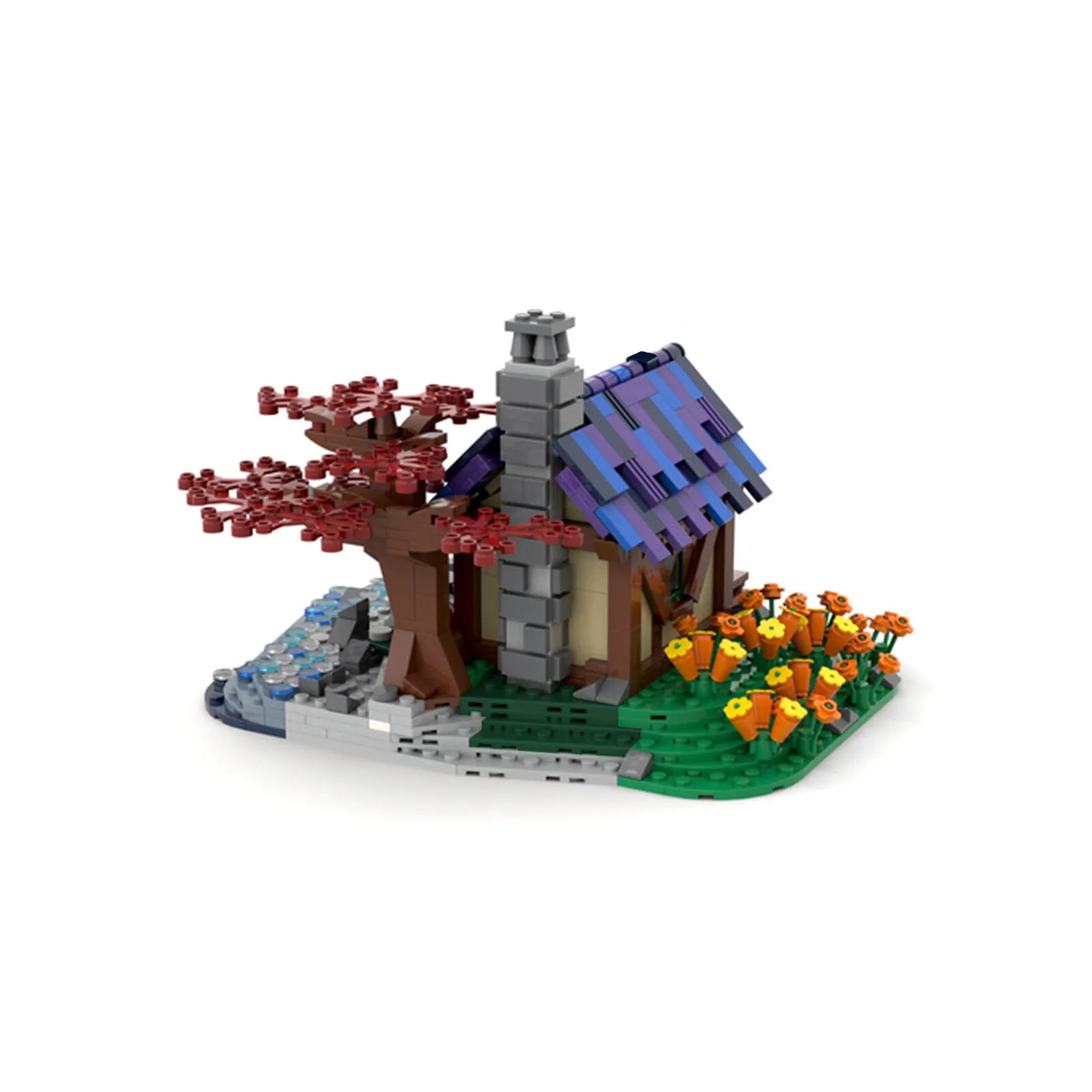 

C6736 Modular Building: Tiny House At The Sea Building Toys Set 843 Parts