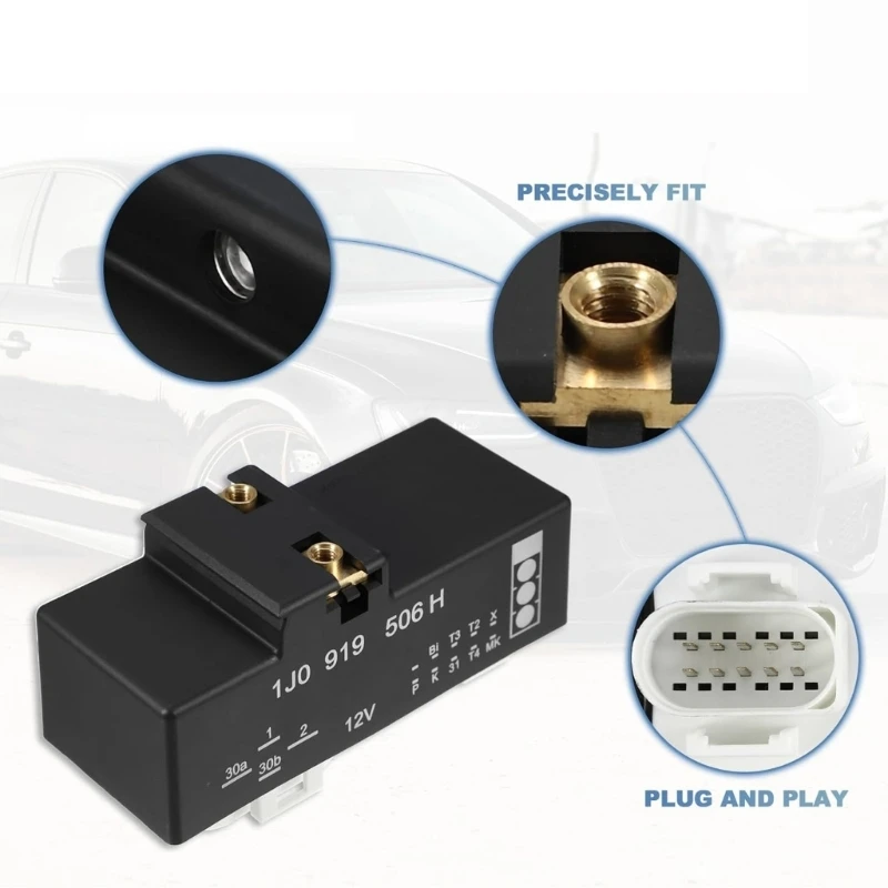 Car Engine Radiator Fan Control Unit Module Cooling Fan Control Module Replaces 1J0919506H