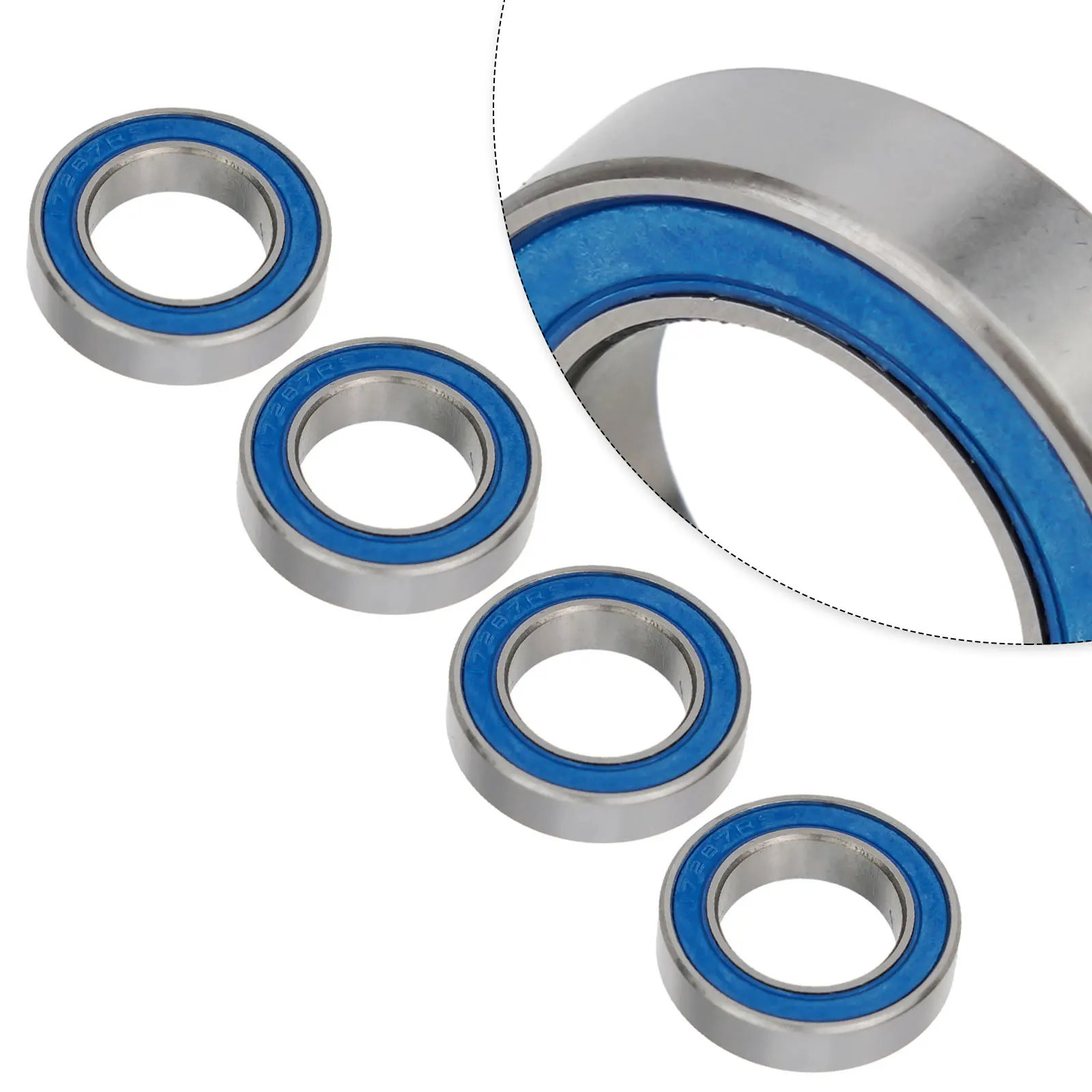 

1/4PCS Cycling Acesssories Bicicleta Accesorios 17X28X7 17287 2RS 17X28X7mm Blue Rubber Seals Bearing Model Bearing