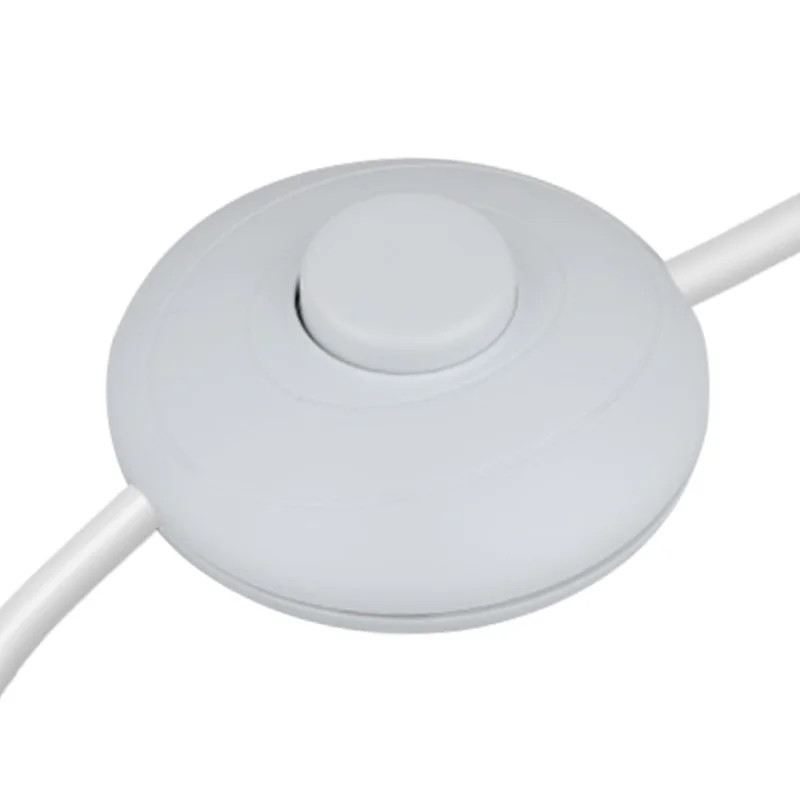 

1 шт. ножной переключатель торшера, белая педаль, круглые лампы, кнопка включения и выключения пружины,